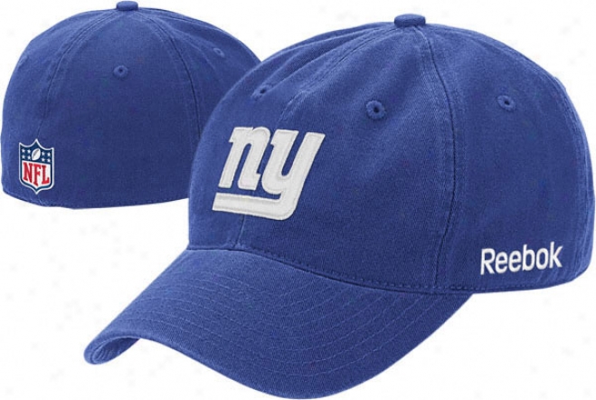 Unaccustomed York Giants 2011 Blue Fitted Sideline Slouch Hat