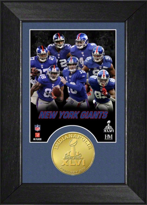 Just discovered York Giants 2011 Nfc Conference Champions Super Bowl Xlvi Bronze Cion Mini Mint