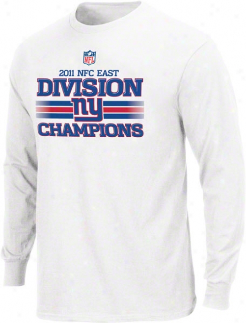 New York Giants 2011 Nfc East Division Champions Official Locker Room Long Sleeve T-shirt