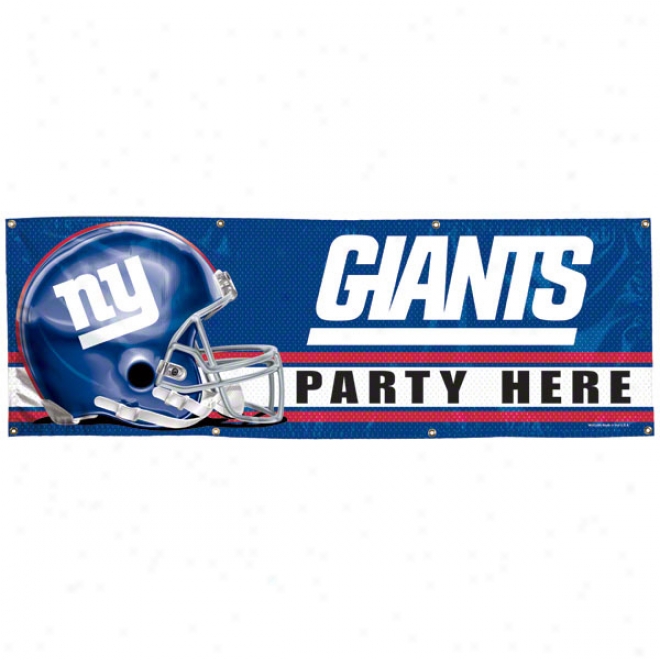 New York Giants 2x6 Vinyl Banner