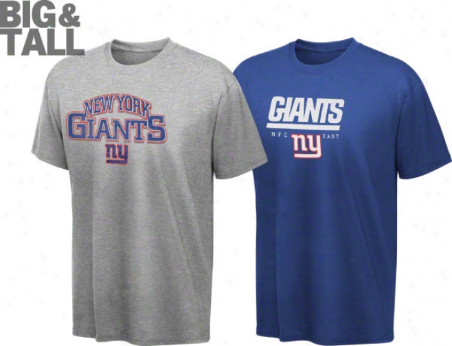 New York Giants Bg & High Blitz 2-tee Combo Pack