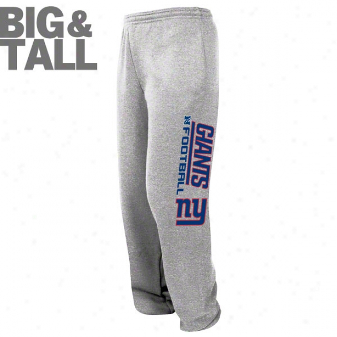 New York Giants Big & Tall Grey Critical Victory Sweatpants