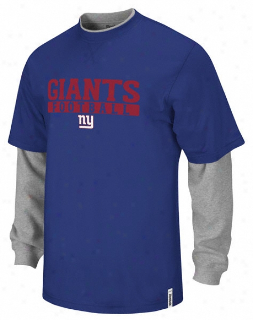 New York Giants Ch Splitter Long Sleeve T-shirt