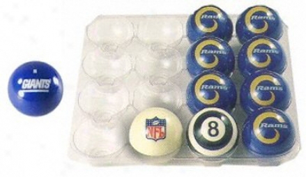 Unaccustomed York Giants Deluxe Billiard Ball Set