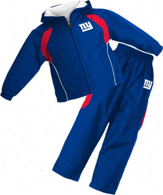 Unaccustomed York Giants Infant Full-zip Hooded Jacket And Languish Set