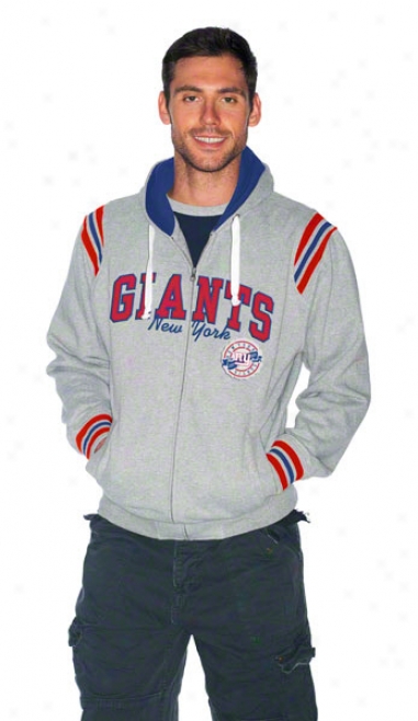 New York Giants Knockout Fhll-zip Hooded Sweatshirt