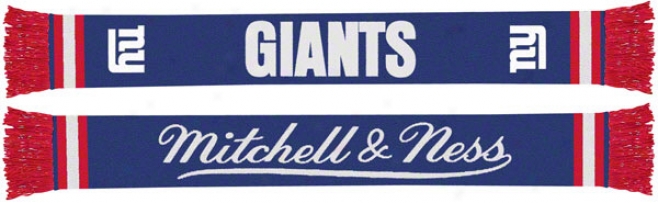 New York Giants Mitchell & Ness Throwback Team Scarf