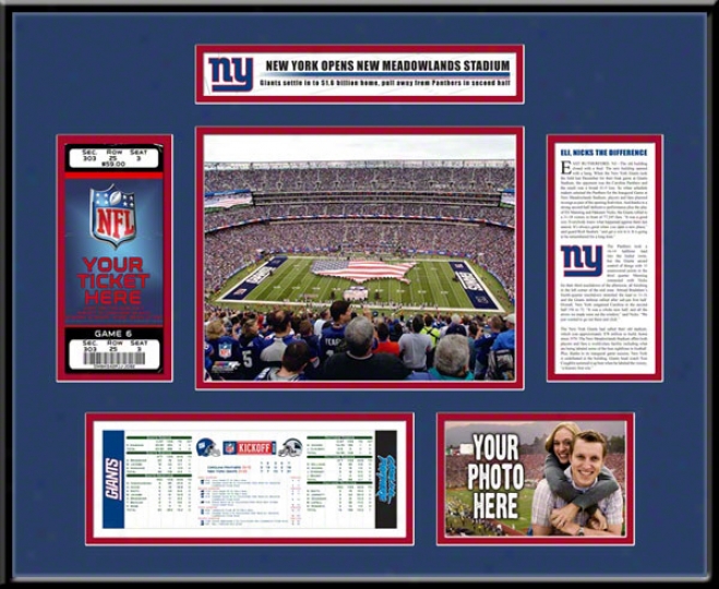 New York Giants New Meadowlands Stadium Inaugutal Game Ticket Invent