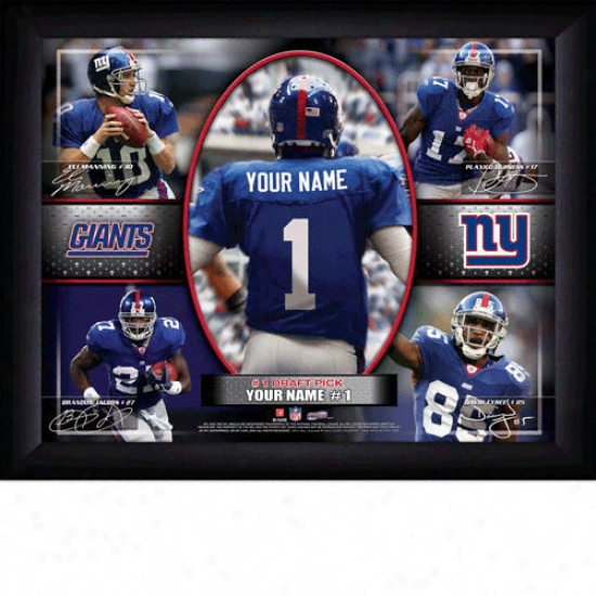 New York Giants Personalized Action Collage Print