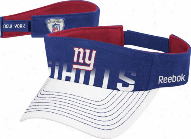 New York Giants Reebok 2010 Adjustable Sideline Visorr