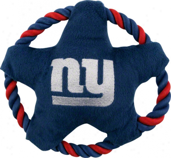 New York Giants Star Disk Dog Toy