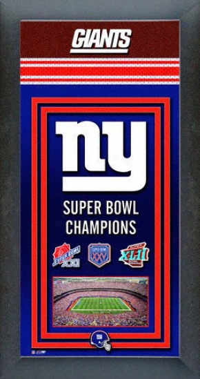 New York Giants Super Bowl Framed Team Championship Series