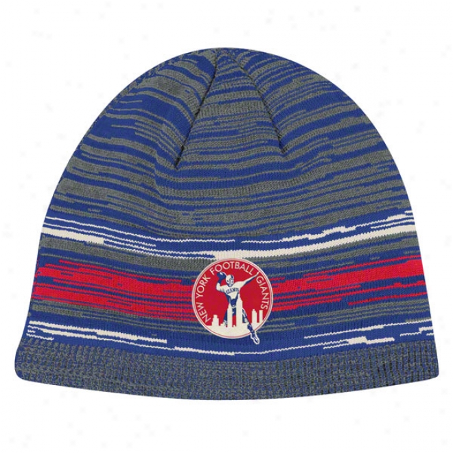 New York Giants Throwback Knit Hat: Vintage Classic Uncuffed Join Hat