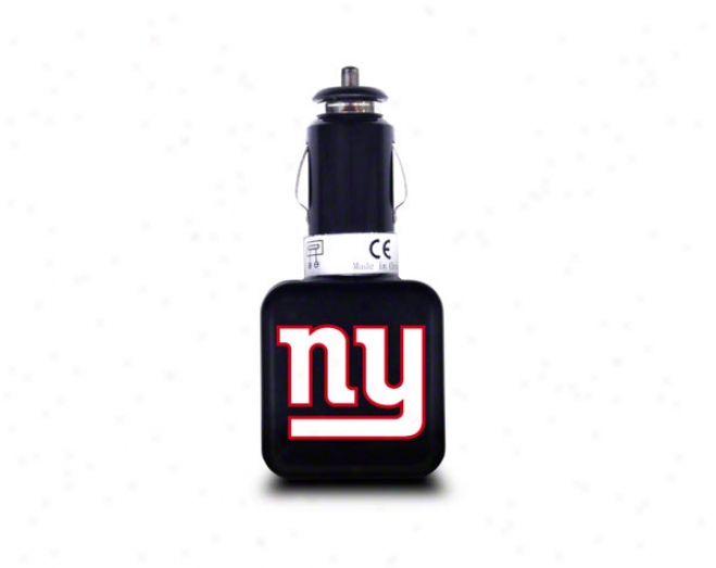 New York Giants Twin Usb Car Charger