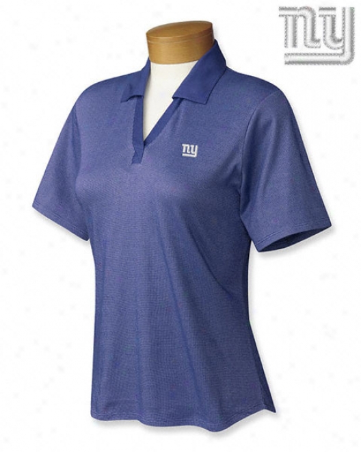 New York Giants Women's Cb Drytech Birdseye Polo