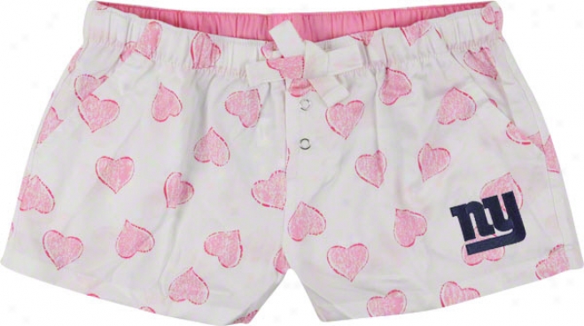 New York Giants Women's Pink Essence Shorts