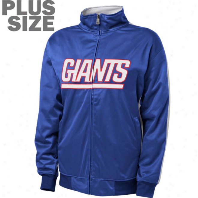 New Yori Giants Women's Plus Size Full-zip Track Jacket