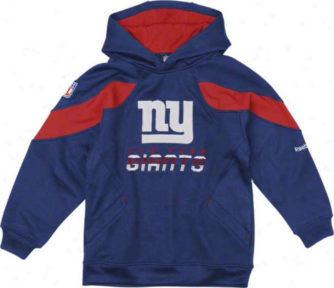 New York Giants Youth Sideline Mlmentum Hooded Sweatshirt