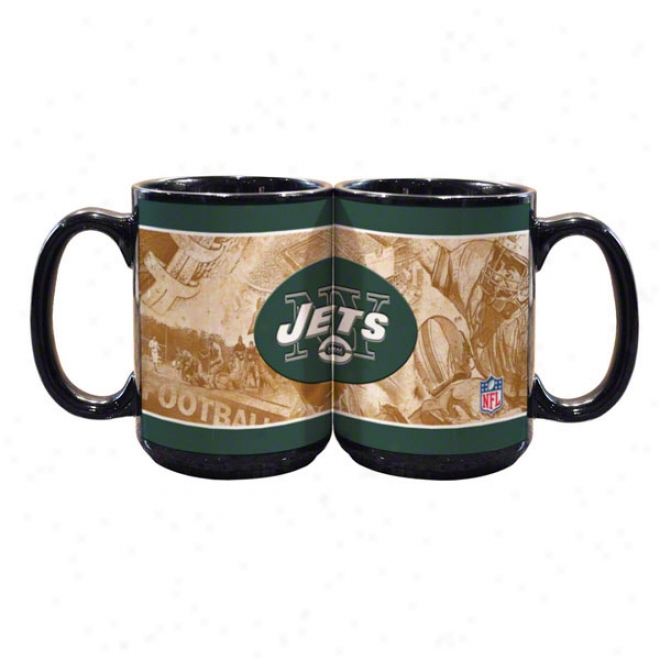 New York Jets 15oz. Nostalgic Mug