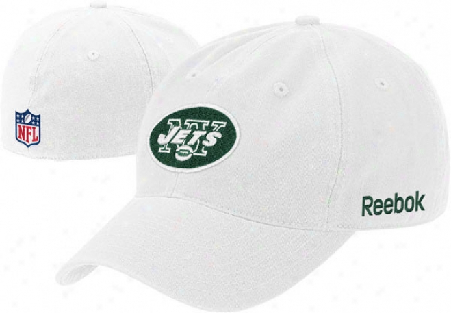 New York Jets 2011 White Fitted Sideline Clownish gait Hat