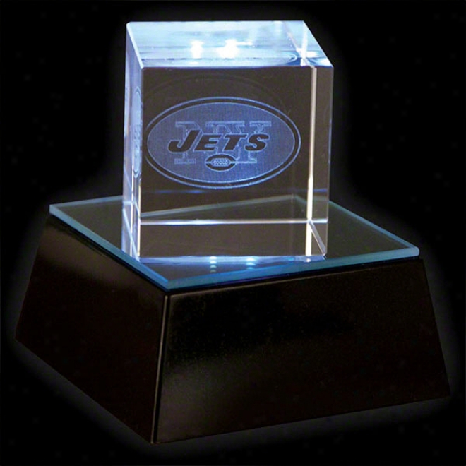 New York Jets 3&quot Prismatic Cube With Shameful