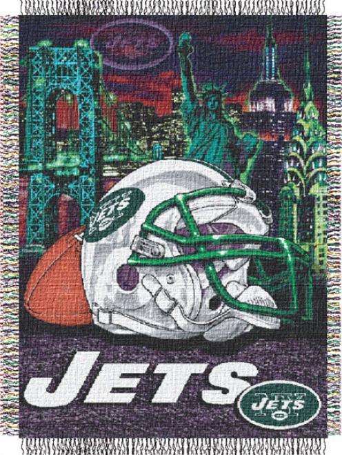 New Yorkk Jets 48x60 Home Field Advantage Tapestry Throw