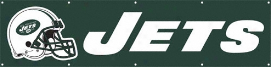 New York Jets 8 Foot Fzn Banner
