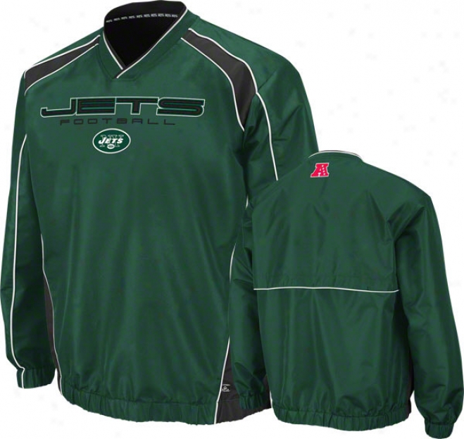 New York Jets Coach's Choice Ii Green Lightweight Pullover Jerkin