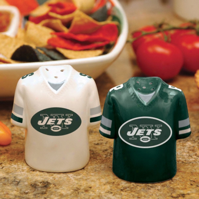 New York Jets Gameday Salt And Pepper Shakers