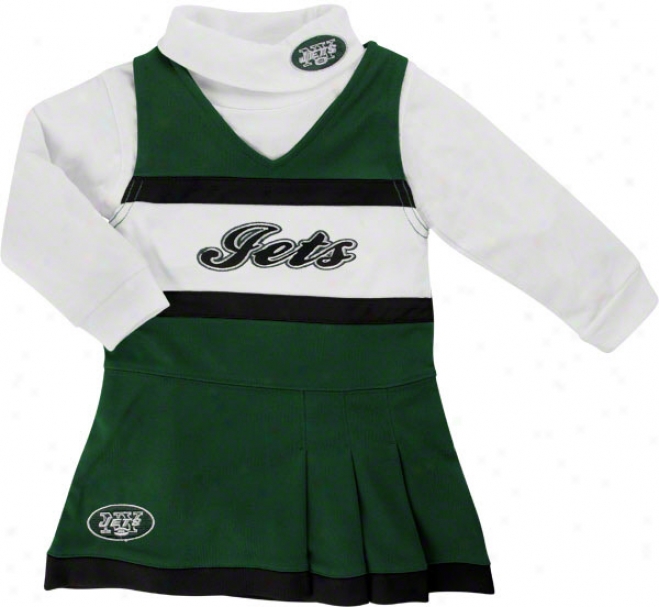 New York Jets Girl's 4-6 Jumper And Turtleneck Set