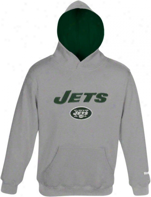 Recent York Jets Kids (4-7) Grey Sportsman Fleece Hooded Sweatshirt