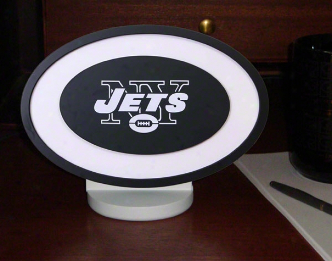 Repaired York Jets Logo Art Through  Stand