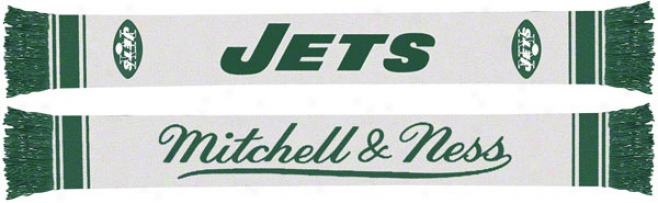 New York Jets Mitchell & Ness Throwback Team Scarf