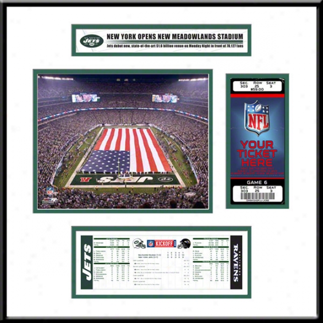 New York Jets New Meadowlands Stadium Inaugural Game Ticket Condition Jr.