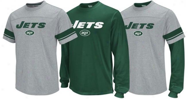 New York Jets Option 3-in-1 Green Long Sleeve T-shirt Combo Pack