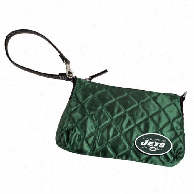 New York Jets Quilted Wristlet