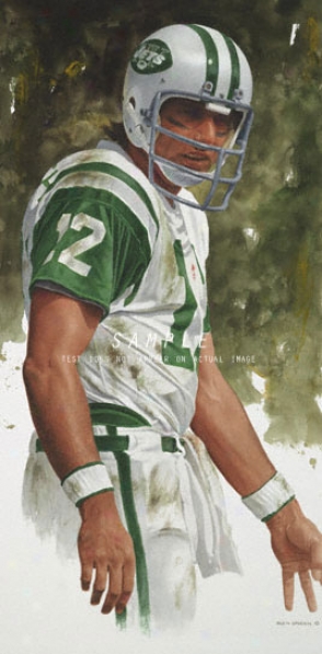 New York Jets - &quotnamath&quot - Large - Unframer Giclee