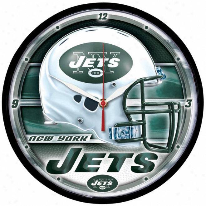 New York Jets Round Clock