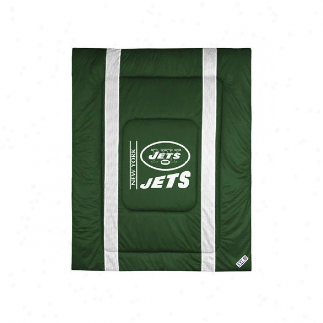 New York Jets Sideline Comforter - Full/queen Channel