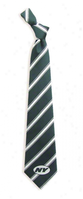 New York Jeets Striped Woven Poly Tie