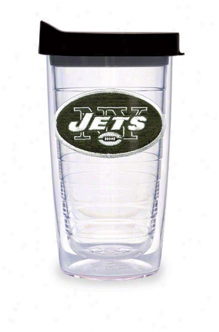 New York Jets Tervis Tumbler 16 Oz Cup W/ Lid