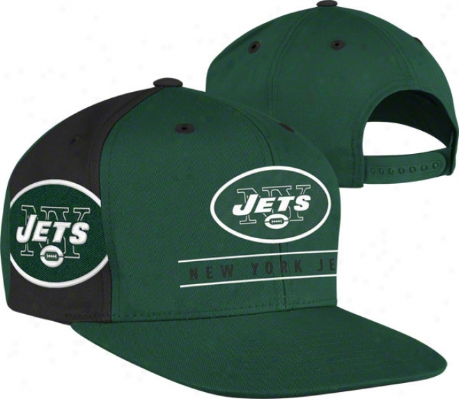 New York Jets The Bar Snapback Adjustable Hat