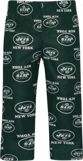 New York Jets Toddler Green Printed Logo Sleep Pants