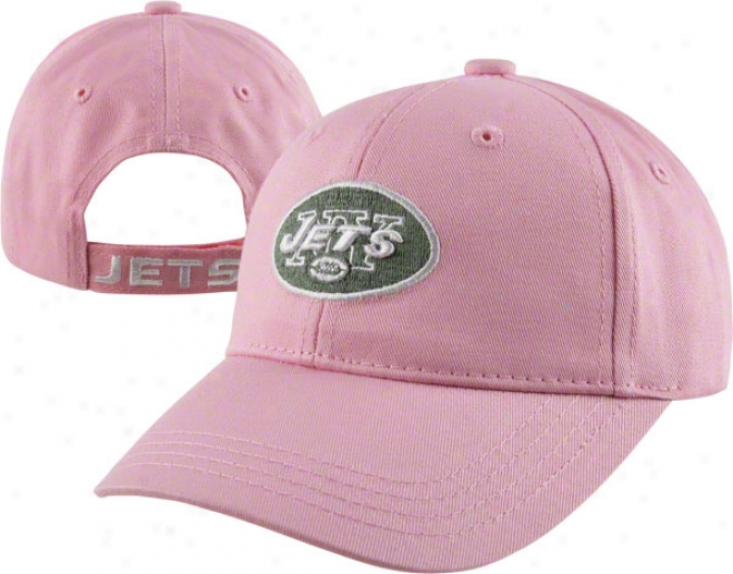 Novel York Jets Toddler Home Team Adjustable Pink Hat