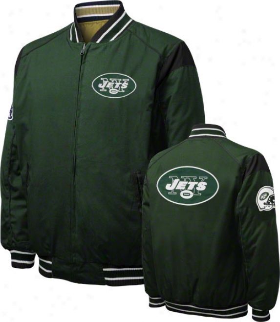 New York Jets Turn Back The Clock Full-zip Reversible Jacket