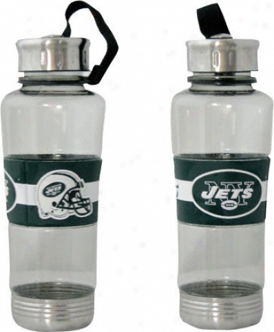 New York Jets Water Bottle: 24oz Polycarb Water Bottle