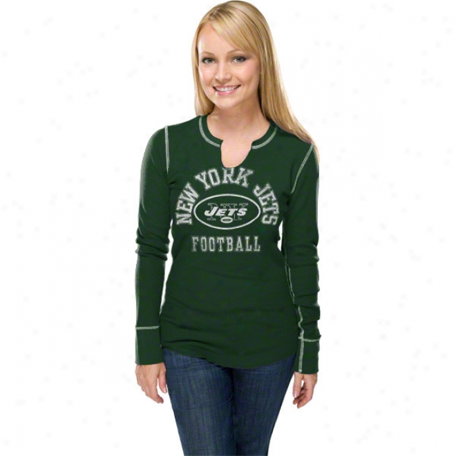 New York Jets Women's Gameday Gal Iii Green Long Sleeve Top
