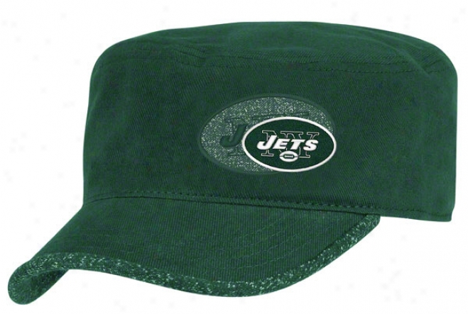 New York Jets Women's Hat: 2011 2nd Season Player Hook Adjustable Military Cap