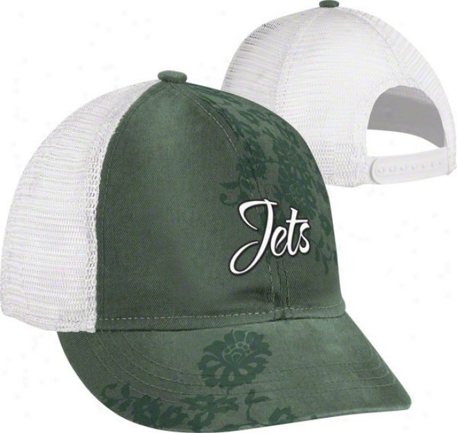 New York Jets Women's Hat: Short Brim Adjustable Hat