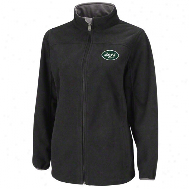 New York Jets Women's Shining Moment Black Full-zip Jacket